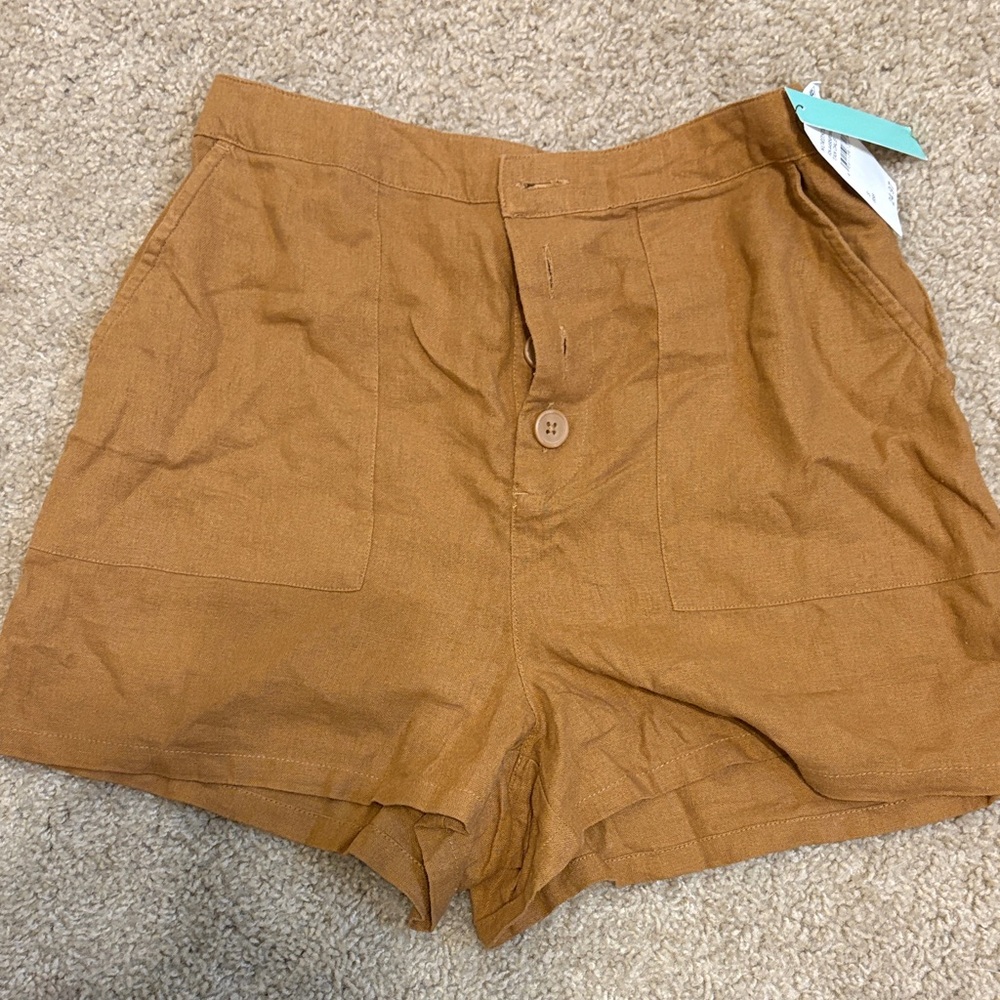 Abound High Waist Brown Shorts